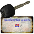 British Columbia Rusty Blank Key Chain KC-8177