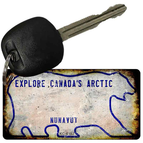 Nunavut Rusty Blank Key Chain KC-8182