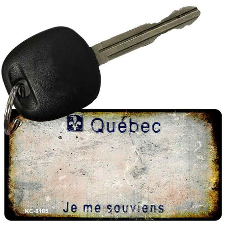 Quebec Rusty Blank Key Chain KC-8185