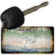 Michigan Rusty Blank Key Chain KC-8196