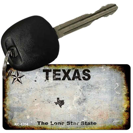 Texas Rusty Blank Key Chain KC-8204