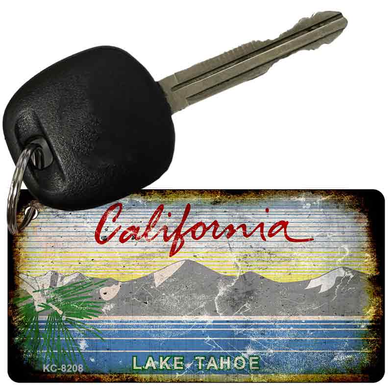 California Lake Tahoe Rusty Blank Key Chain KC-8208