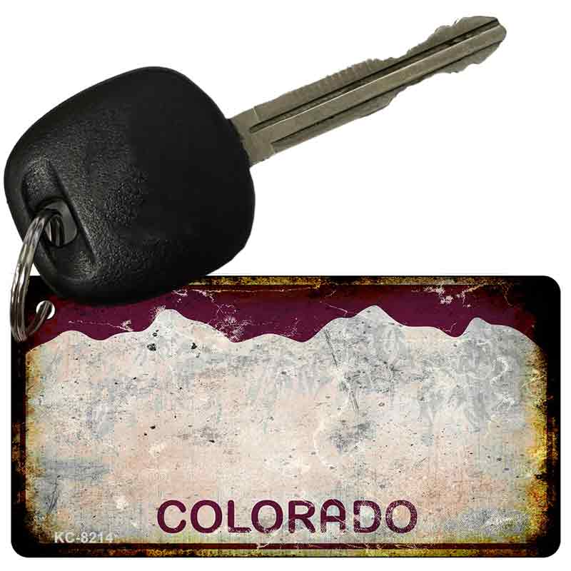 Colorado Rusty Blank Key Chain KC-8214