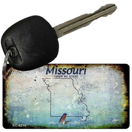 Missouri Rusty Blank Key Chain KC-8216