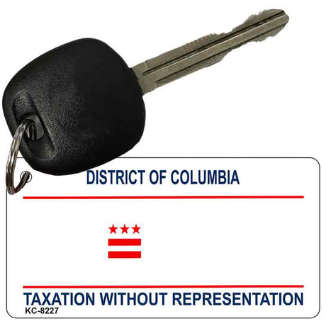 DC Taxation Without Representation Novelty Aluminum Key Chain KC-8227