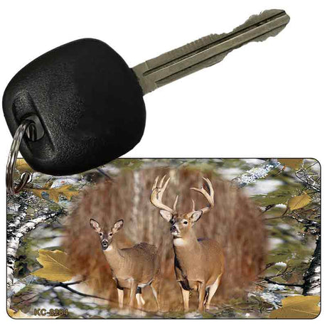 Deer Camo Novelty Aluminum Key Chain KC-8284