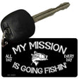 Mission Is Fishin Novelty Aluminum Key Chain KC-8291