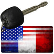 American French Flag Novelty Metal Key Chain KC-8299