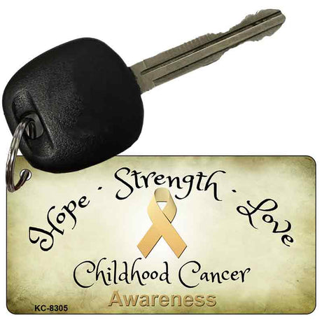 Childhood Cancer Novelty Metal Key Chain KC-8305