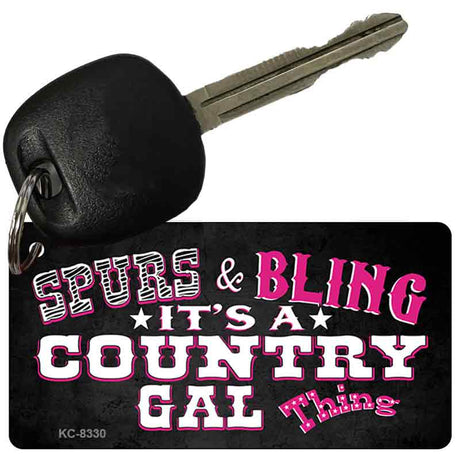 Spurs And Bling Novelty Metal Key Chain KC-8330