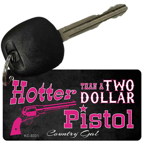 Two Dollar Pistol Novelty Metal Key Chain KC-8331