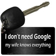 Dont Need Google Novelty Metal Key Chain KC-8347