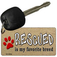 Rescued Is My Favorite Novelty Metal Key Chain KC-8354