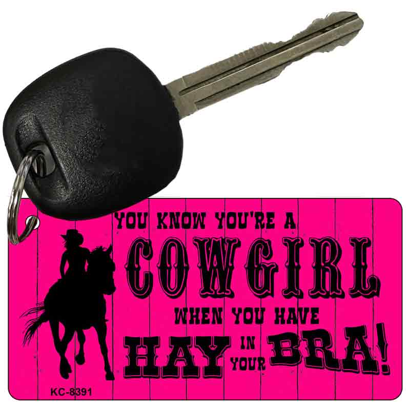 Cowgirl Novelty Metal Key Chain KC-8391