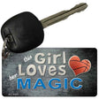 This Girl Loves Her Magic Novelty Metal Key Chain KC-8437