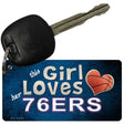 This Girl Loves Her 76ers Novelty Metal Key Chain KC-8438