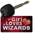 This Girl Loves Her Wizards Novelty Metal Key Chain KC-8445