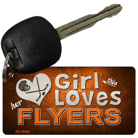 This Girl Loves Her Flyers Novelty Metal Key Chain KC-8455