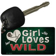 This Girl Loves Her Wild Novelty Metal Key Chain KC-8470