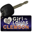 This Girl Loves Clemson Novelty Metal Key Chain KC-8479