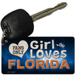 This Girl Loves Florida Novelty Metal Key Chain KC-8482