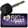 This Girl Loves Kansas State Novelty Metal Key Chain KC-8485