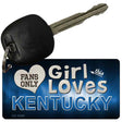 This Girl Loves Kentucky Novelty Metal Key Chain KC-8486