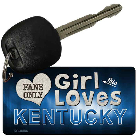 This Girl Loves Kentucky Novelty Metal Key Chain KC-8486