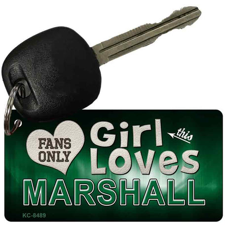 This Girl Loves Marshall Novelty Metal Key Chain KC-8489