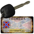 Georgia Rusty State Novelty Metal Key Chain KC-8515