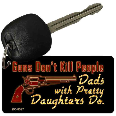 Guns Dont Kill People Novelty Metal Key Chain KC-8527