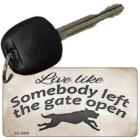 Gate Open Novelty Metal Key Chain KC-8548