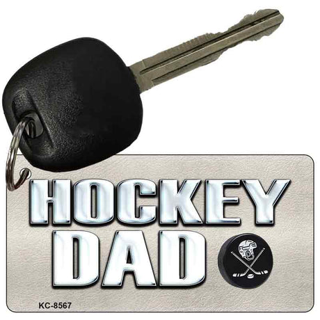 Hockey Dad Novelty Metal Key Chain KC-8567