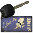 I Love My Seabee Novelty Metal Key Chain KC-8570