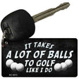 A Lot Of Balls Novelty Metal Key Chain KC-8573