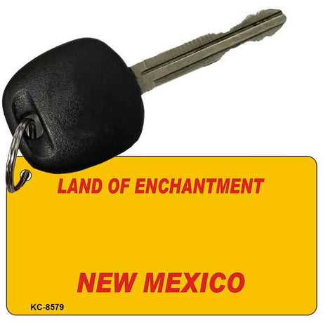 New Mexico Yellow Novelty Metal Key Chain KC-8579