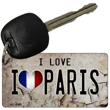 I Love Paris Novelty Metal Key Chain KC-8585