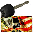 Alabama Love Novelty Metal Key Chain KC-8587