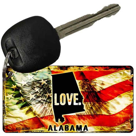 Alabama Love Novelty Metal Key Chain KC-8587