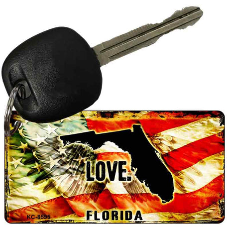 Florida Love Novelty Metal Key Chain KC-8595