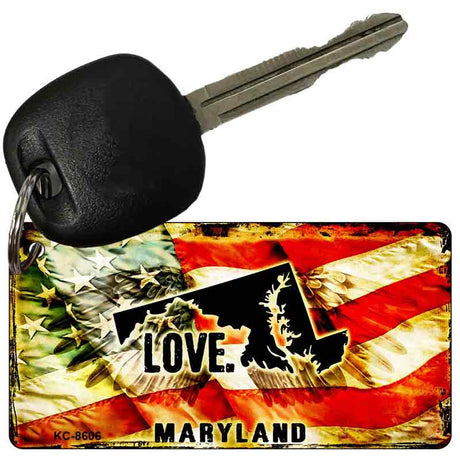 Maryland Love Novelty Metal Key Chain KC-8606