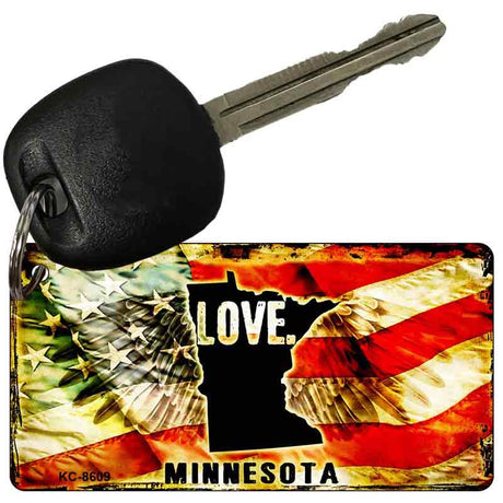 Minnesota Love Novelty Metal Key Chain KC-8609