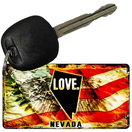 Nevada Love Novelty Metal Key Chain KC-8614