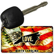 North Carolina Love Novelty Metal Key Chain KC-8619