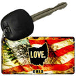 Ohio Love Novelty Metal Key Chain KC-8621