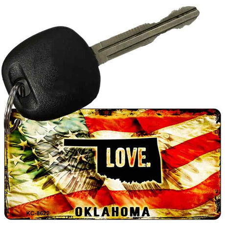 Oklahoma Love Novelty Metal Key Chain KC-8622