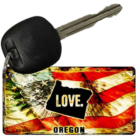 Oregon Love Novelty Metal Key Chain KC-8623