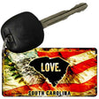 South Carolina Love Novelty Metal Key Chain KC-8626