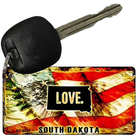 South Dakota Love Novelty Metal Key Chain KC-8627