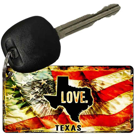 Texas Love Novelty Metal Key Chain KC-8629